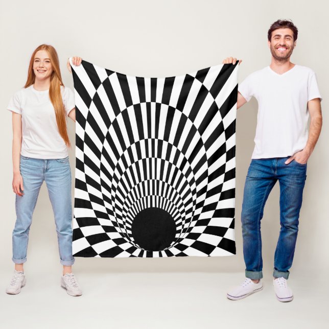 Event Horizon 3d Black hole Fleecefilt (På plats)