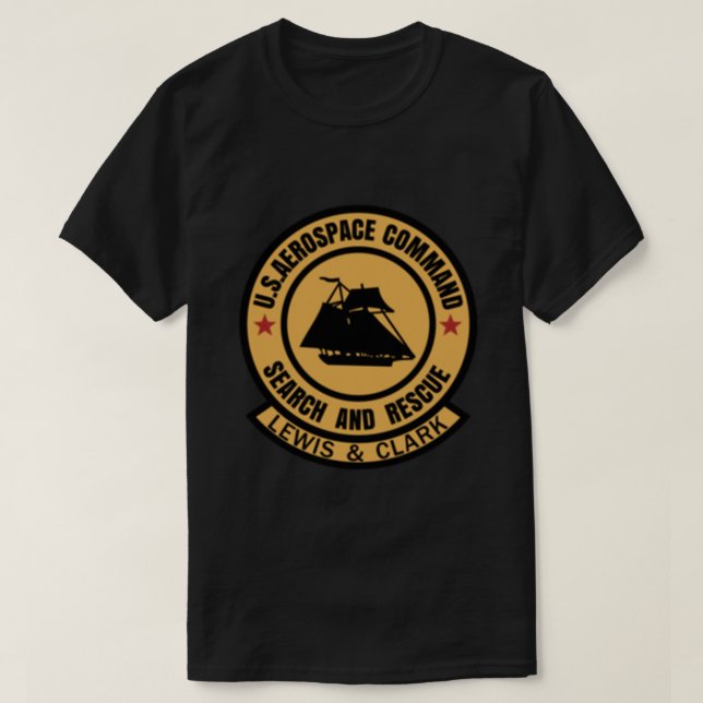 Event Horizon Frakt Patch Lewis och Clark Logotyp  T Shirt (Design framsida)