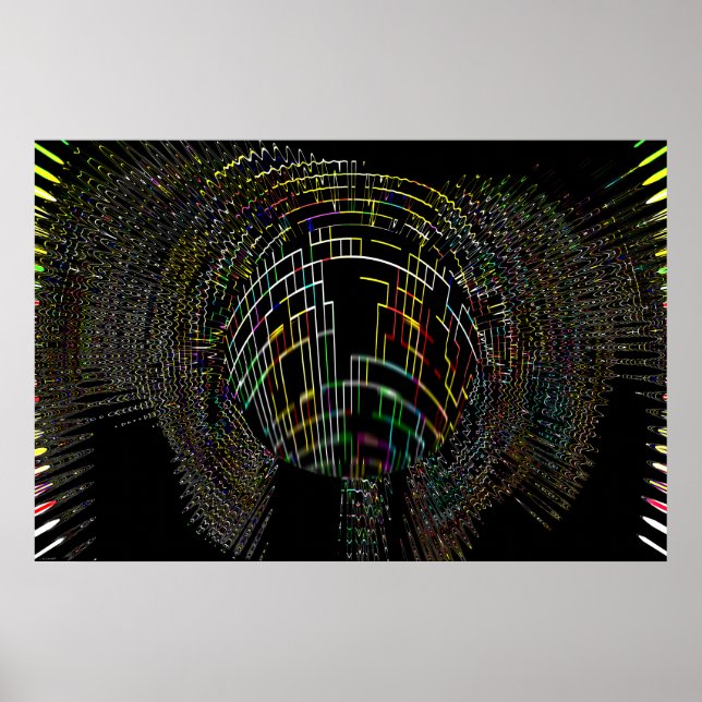 "Event Horizon", svart Hål-astronomikonutskrift Poster (Framsidan)