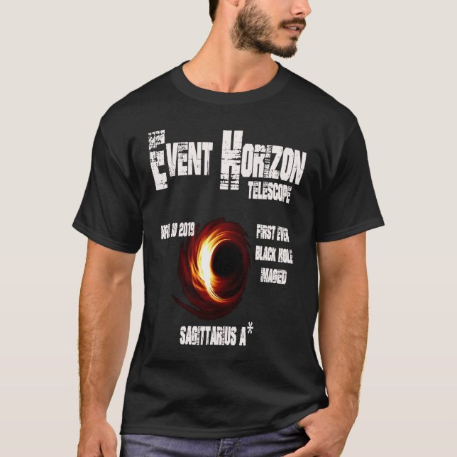 Event Horizon Telescope Sagittarius Black Hole T Shirt (Framsida)