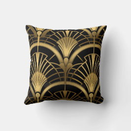 Éventails Gatsby - Noir et Or Art Déco Kudde