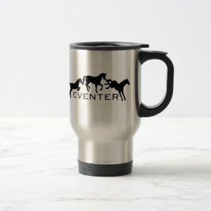 Eventer med tre hoppa hästar resemugg