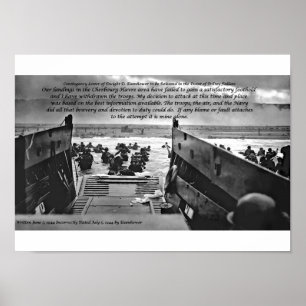 Eventualitetbrev av Dwight D. Eisenhower Poster