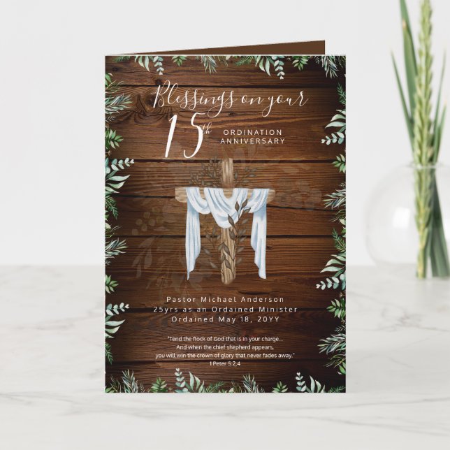 EVENTUELL ORDINATION ÅRSARBETSORDFÖRANDE Pastor Mi Kort (Framsida)