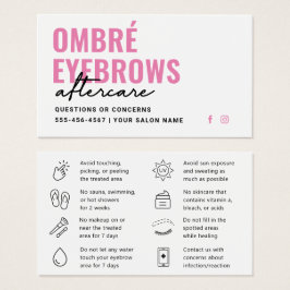 Eventuellt Färg Ombre Powder Brows Aftercare Adres Visitkort