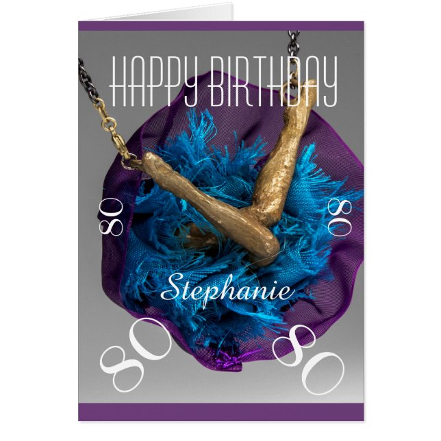 Eventuellt födelsedagskort Namn och Grund upp till Hälsningskort (Framsidan)