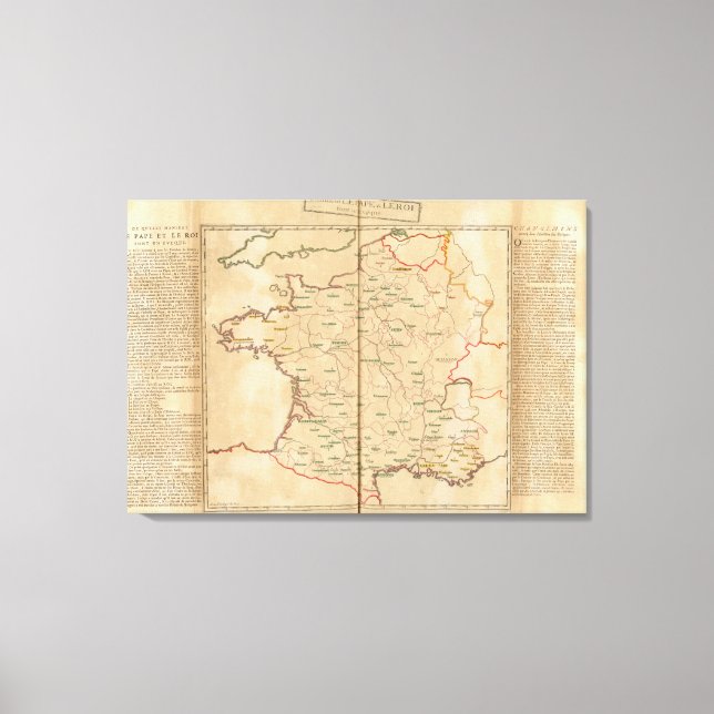 Eveque, Frankrike Canvastryck (Framsida)