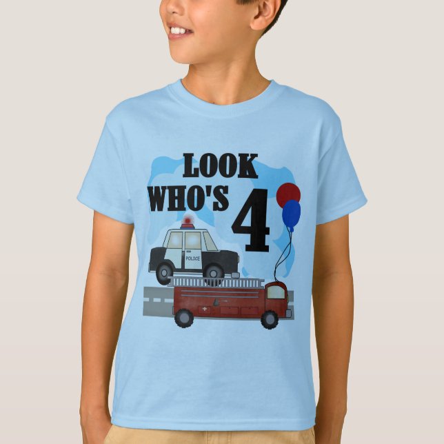 Everaily Heroes 4e födelsedagen Tee (Framsida)