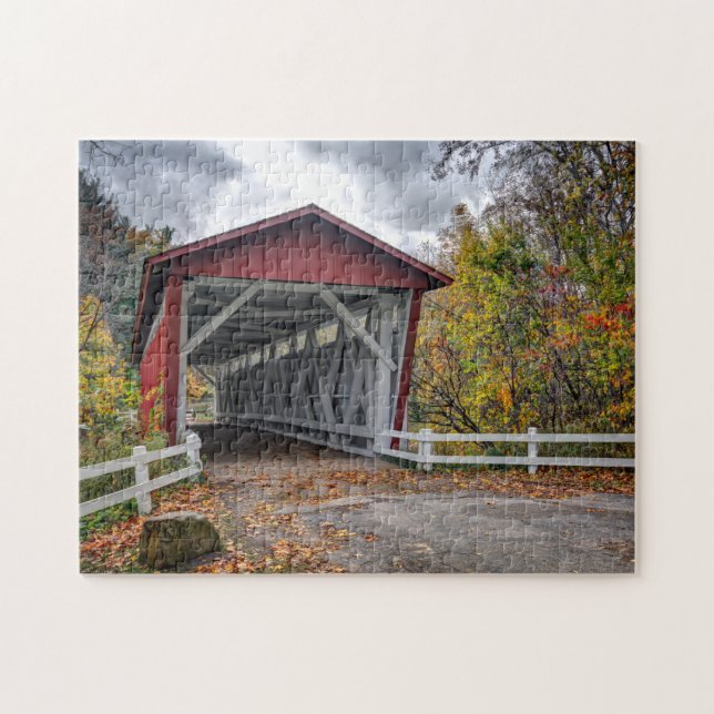 Everatt Road Covered Bridge Pussel (Horisontell)