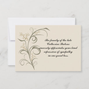 Everbestående - Bereavement Tack Notecard Anteckningskort