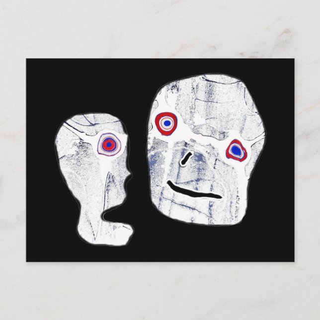 Everbestående Halloween x Stone Zombie Utomjording Vykort (Framsida)