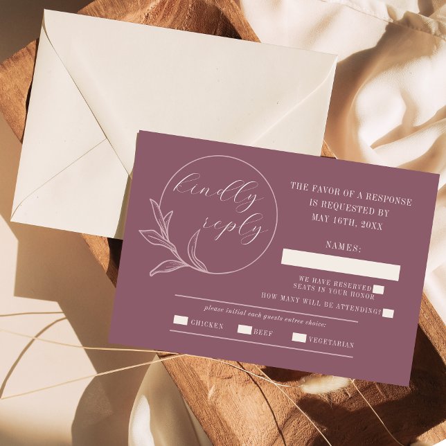 Everbestående Kärlek | Deep Mauve | OSA Kort (Skapare uppladdad)