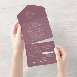 Everbestående Kärlek | Deep Mauve Wandan Bröllop
