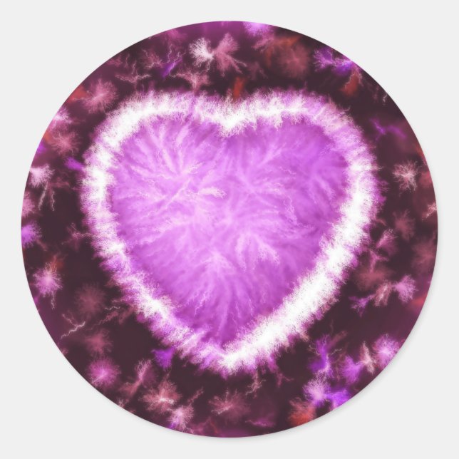 Everbestående Kärlek Runt Klistermärke (Framsida)