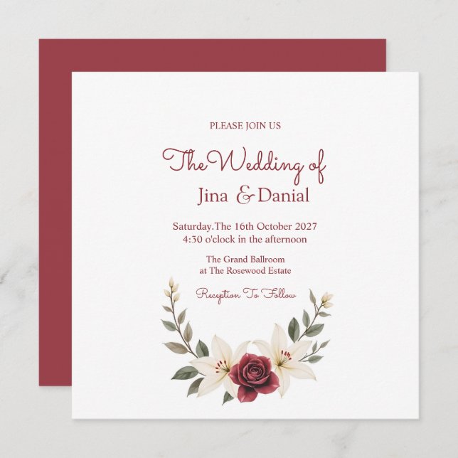 Everbestående Kärlek Spara Datumet (Fram/baksida)