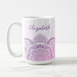 Everbloom Mandala 15 oz. Personalized Mug Kaffemugg