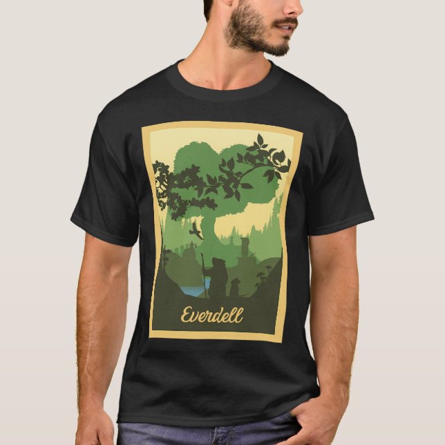 Everdell - Board Games - Minimalist Travel Poster T Shirt (Framsida)