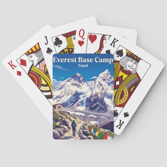 Everest Base Camp-färd Nepal Casinokort (Baksidan)