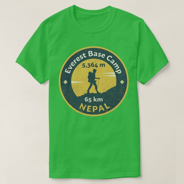 Everest Base Camp Nepal T Shirt (Design framsida)