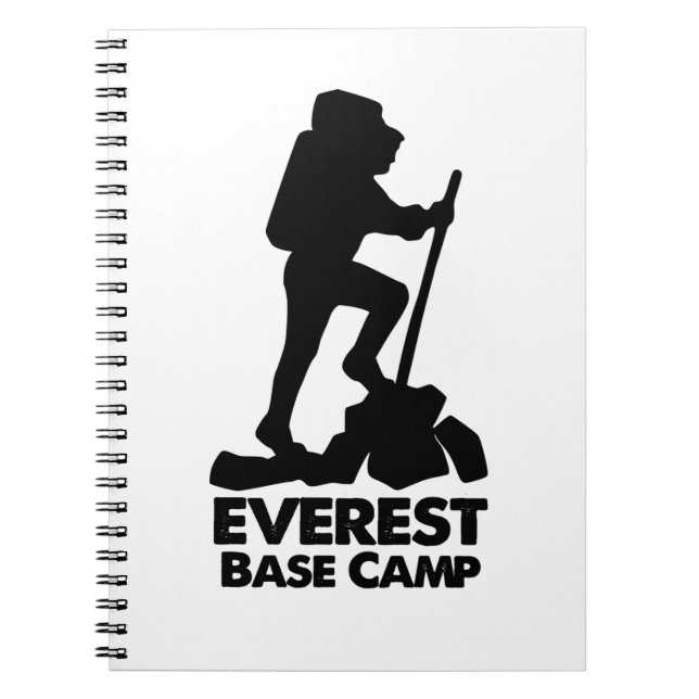 Everest Base Camp Notebook Anteckningsbok (Framsidan)