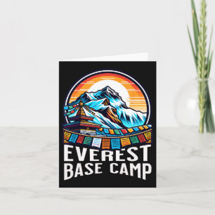 Everest Base Camp Prayer Flaggor Nepali Himalayan Kort