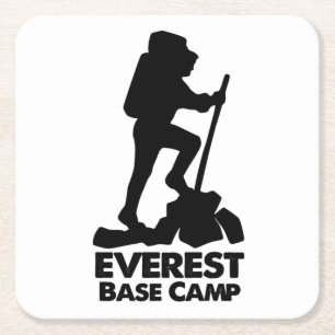 Everest Base Camp Underlägg Papper Kvadrat