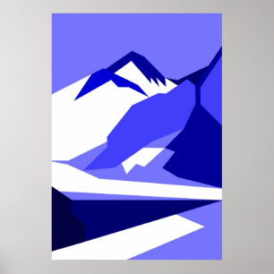 Everest - blå poster