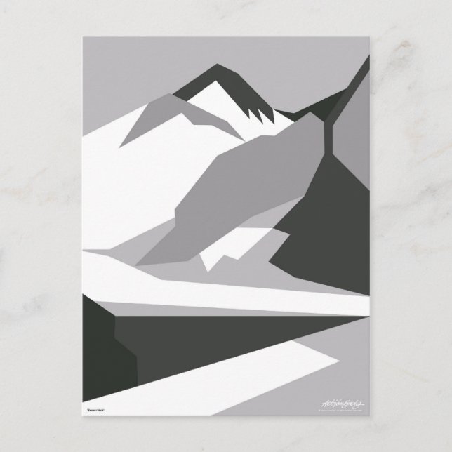 Everest Black - Urval från konstgalleri Vykort (Framsida)