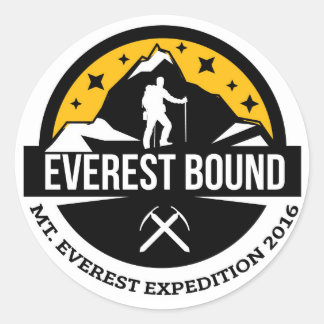 Everest Bound Sticker Runt Klistermärke