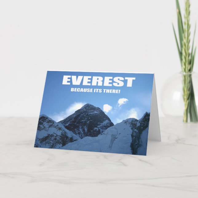 Everest - för att det finns där kort (Framsida)