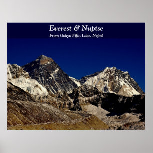 Everest och Nuptse Poster