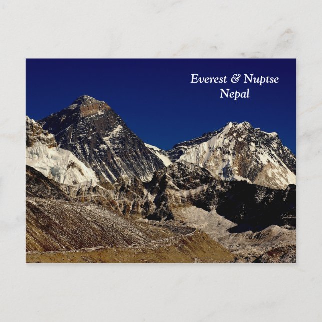 Everest och Nuptse Vykort (Framsida)