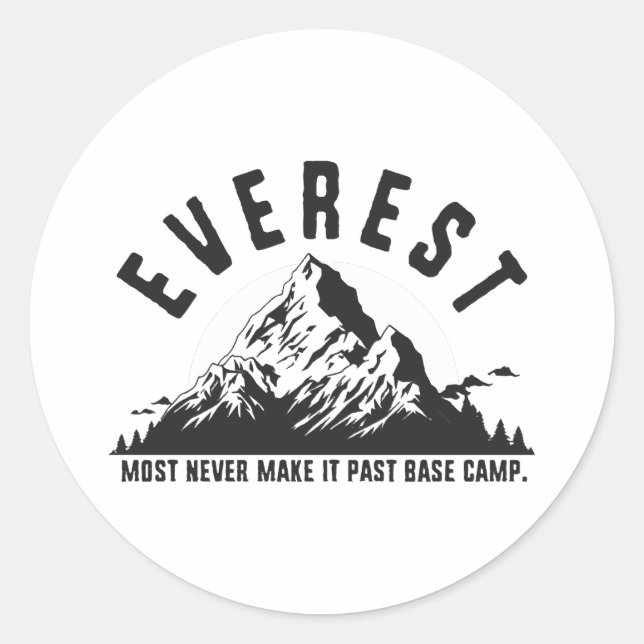 Everest Runt Klistermärke (Framsida)