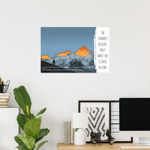 Everest Soluppgång Kala Patthar Inspirerande Affis Poster