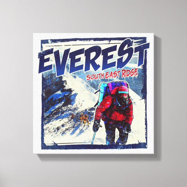 Everest South Öster Ridge Canvastryck (Framsida)