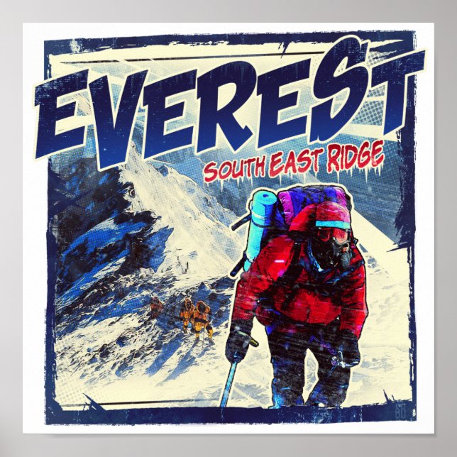 Everest South Öster Ridge Poster (Framsidan)