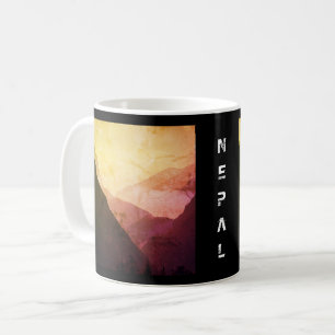 Everest, vintage Himalayas, Nepal Kaffemugg