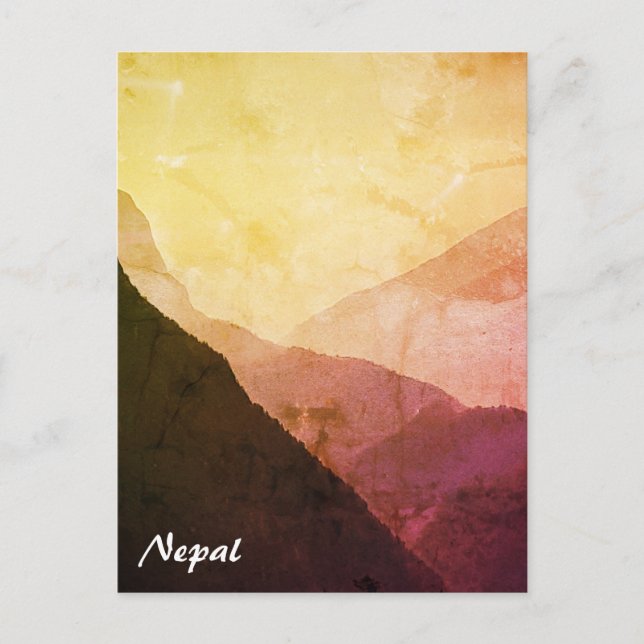 Everest, vintage Himalayas, Nepal Vykort (Framsida)