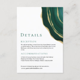 Everglade grönt agate gemstone tilläggskort