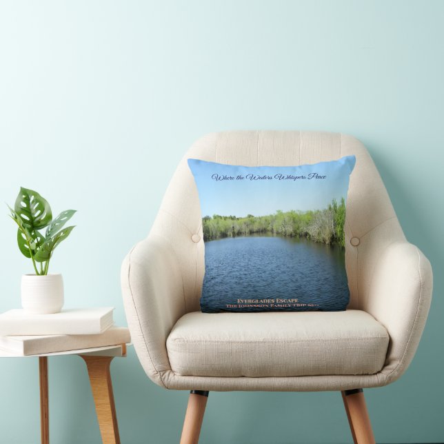 Everglades Escape - Familjens resa minne Kudde (Stol)