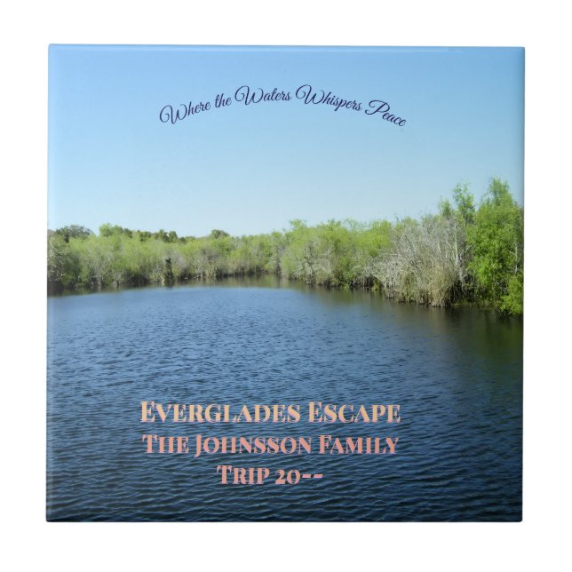 Everglades Escape - Family Journey Keepsake Kakelplatta (Framsidan)