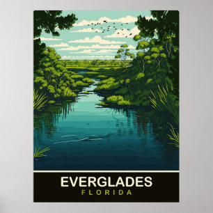 Everglades, Florida, Resa Poster