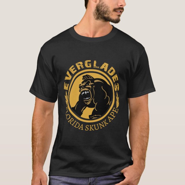 Everglades Florida Skunk Ape  T Shirt (Framsida)