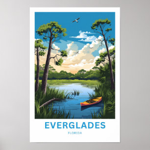 Everglades Florida Travel Skriv ut Poster