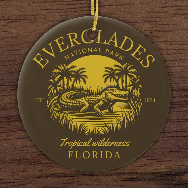Everglades National Park Florida  Julgransprydnad Keramik (Skapare uppladdad)
