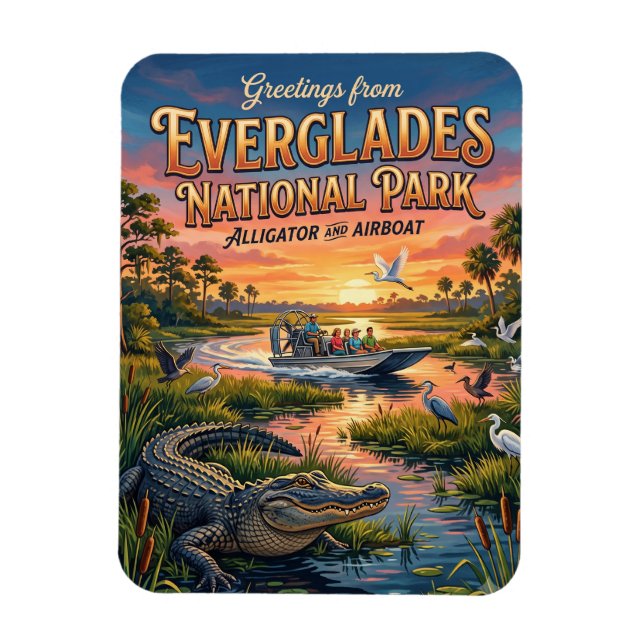 Everglades National Park Florida Magnet (Vertikal)