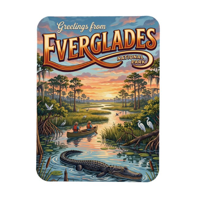 Everglades National Park Florida Magnet (Vertikal)