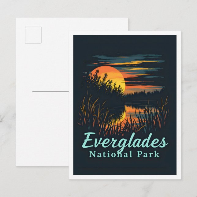 Everglades National Park Florida Resa Vykort (Fram/baksida)
