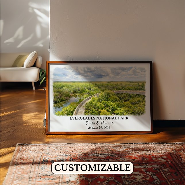 Everglades National Park Florida, Watercolor Poster (Skapare uppladdad)