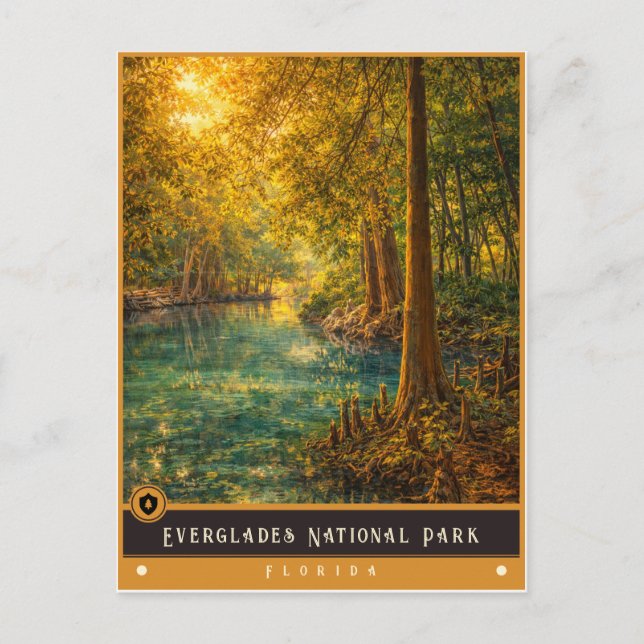 Everglades National Park | Gammal vykort (Framsida)